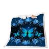 Blanket Butterfly Animal Flower Blanket Lamb Fleece Crystal Fleece Blanket Blanket Universal