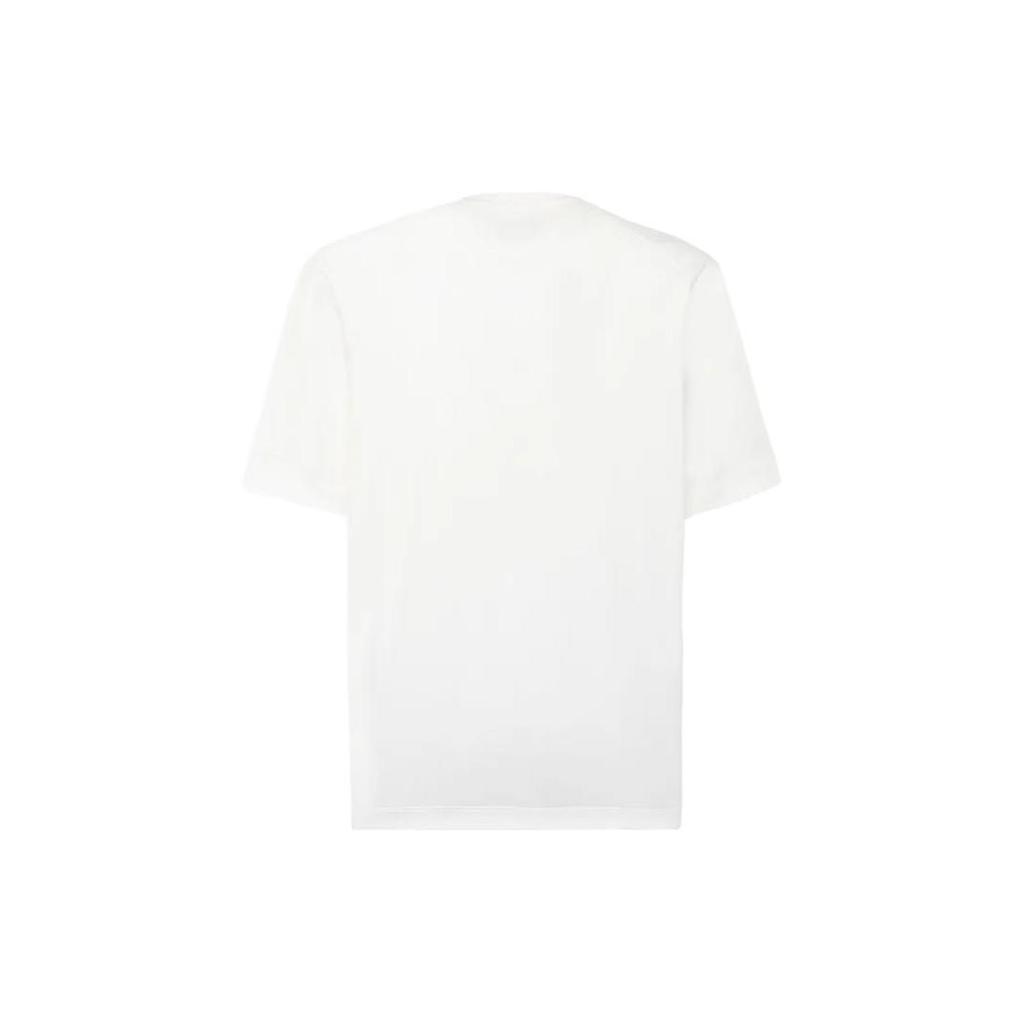 Y-3 Solid Color Loose Fit Crew Neck Short Sleeve T-Shirt Men Tops White IV8221
