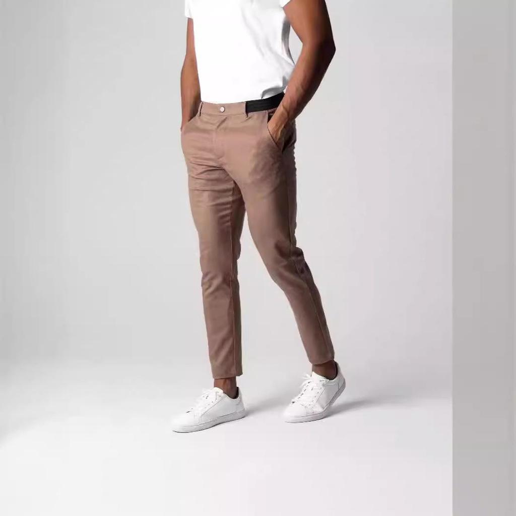 Herren Sommer Freizeit Atmungsaktive Baumwollhose - Japanischer Jugendlicher Business-Stil