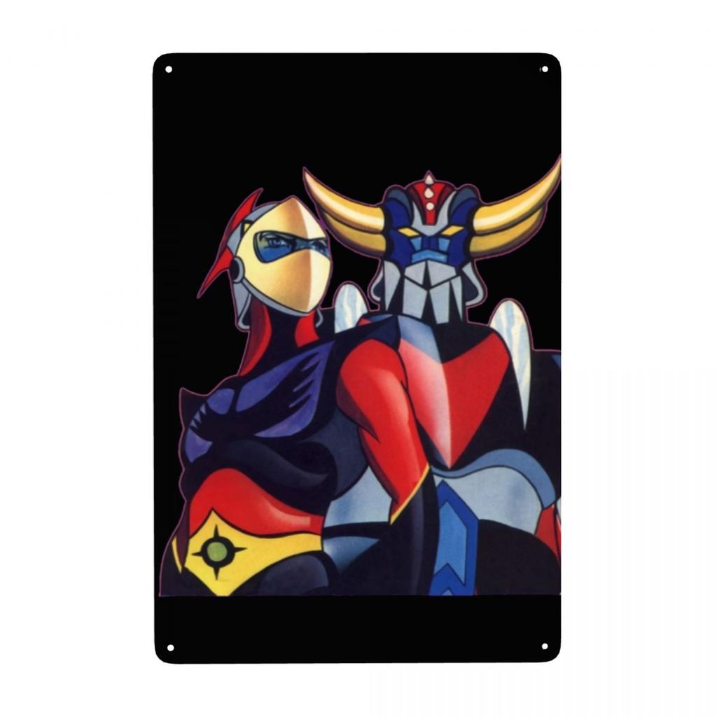 Segno Metallica Retro Goldorak Grendizer Actarus Personalizzato Robot UFO Goldrake Targhe in Latta Decorazioni Murali Ristorante Decorazioni Arte