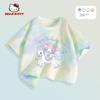 My Melody Clothes for Girls, Summer 2026 New Children's Summer Tops, Pure Cotton Short-Sleeve T-Shirt, Rainbow Summer Style Trendy