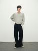 Pokeopeiseu Farasha Cashmere Crew Neck Knit Light Gray
