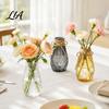 Clear Bud Vase Decorative Flower Vase, Transparent Glass Style Holder for Home Amber Decor, Modern Thickened Floral Container Fresh And Dried Flowers