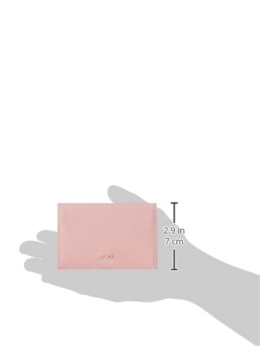 Jill Stuart Slim Business Card Case, Cowhide Leather, Pink