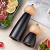 Wooden Manual Pepper Grinder Spices Sea Salt Mill Adjustable Ceramic Pepper Mill Barbecue Seasoning Grinding Bottle Cooking Tool