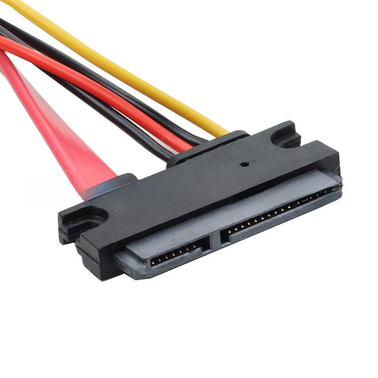 SATA 22P To 7P 15P Hard Drive & Optical Drive Data and Power Cable