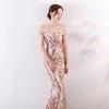 Dress Long Fishtail Sequins Evening Gift Slim Banquet Dress Evening Dresses