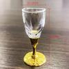 Shangqi Gold Foil Dragon & Phoenix Stemmed Baijiu Glasses (Set of 2)