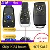 C200 E200 For Mercedes Benz Car Key Sticker Auto Control Keychain Emblem Accessories For Mercedes Benz AMG Smart W205 C300 W203