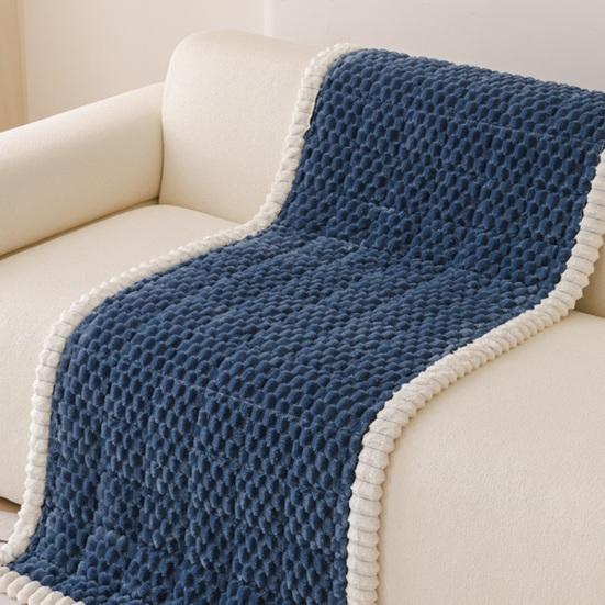 Sofa Cushion Cover Thickened Plush Couch Covers Pet Friendly Soft Slipcover Protector for Living Room Bedroom