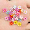 50 Pcs New Cute Mini Kawaii Mixed Color Floret Flat Back Resin Scrapbook Diy Party Manicure Hairpin Accessories Craft A44