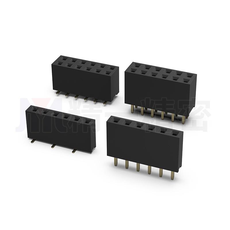 2.54mm Pitch Pin Header Socket, 2-40 Pins, 8.5mm Plastic Height, 3.0mm Pin Length, Single Row Straight Connector.