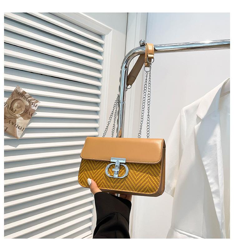 2025 New Trend Retro Light Luxury Portable Small Square Bag Temperament Commuter Quality Chain Casual Shoulder Messenger Bag Women