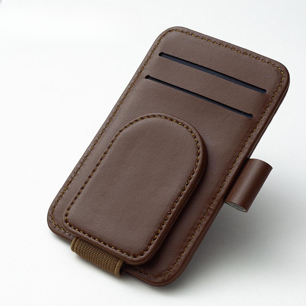 1шт магнитный зажим для автомобильных очков из искусственной кожи 3 в 1 креативный зажим — фото 8