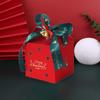 6PCS Square Christmas Candy Box with Bell and Ribbon Chocolate Box Christmas Gift Packing Box  Kids