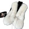 Imitation Fox Fur Vest Women's Autumn and Winter Haining New Fur Vest Fashionable Light Short Splicing