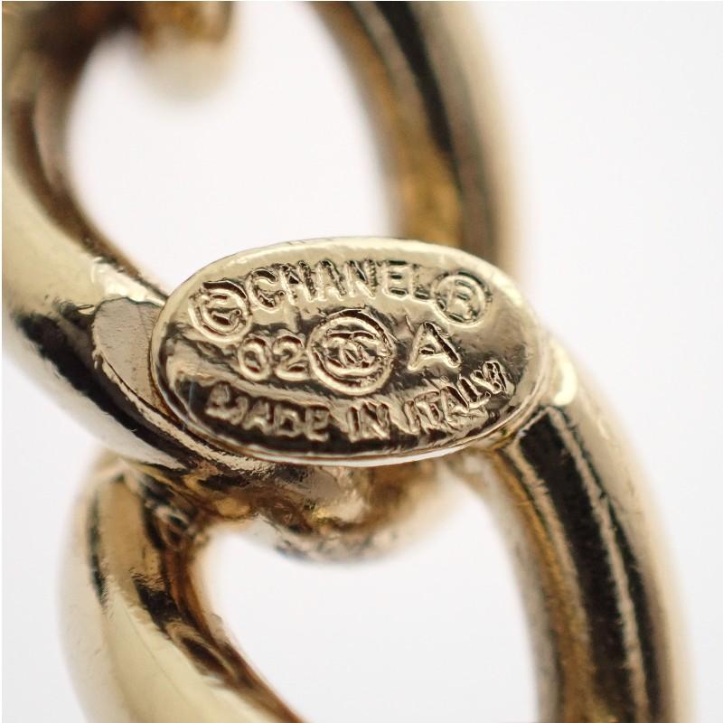 Chanel Necklace Gold Metal Women