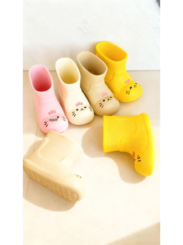 Dopamine Lightweight Non-Slip Korean Children's Rain Boots for Kindergarten and Outdoor Play