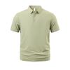 Men's Summer Ice Silk Seamless Lapel Polo - Solid Color Urban Business T-shirt for Dad or Office Wear