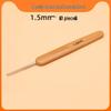 Carbonized Bamboo Crochet Yarn & Knitting Tool Set with Extra-Fine Old-Fashioned Bamboo Handle Set
