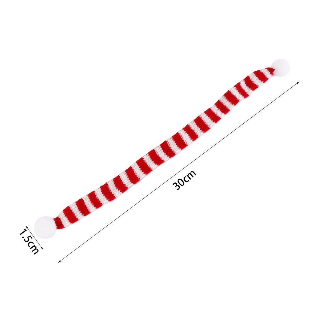 Stripes Mini Scarf Ornament Toy Acrylic Fibers Mini Knitting Scarf  Doll Accessories