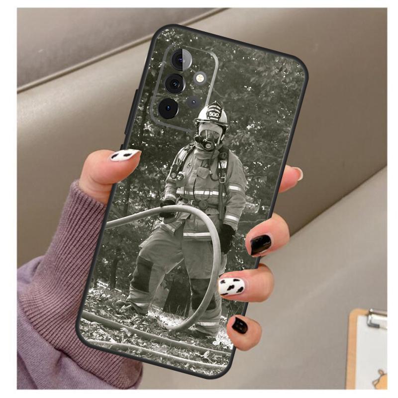 Fireman Firefighter Case For Samsung Galaxy A35 A55 A15 A32 A12 A22 A52 A06 A54 A34 A14 A56 A36 A26 A16 A13 A53