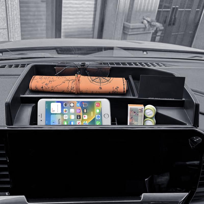 Center Console Dashboard Tray Organizer for  For 2025 2024  Chevrolet Silverado 1500 & GMC Sierra 1500 Behind Screen Car Box
