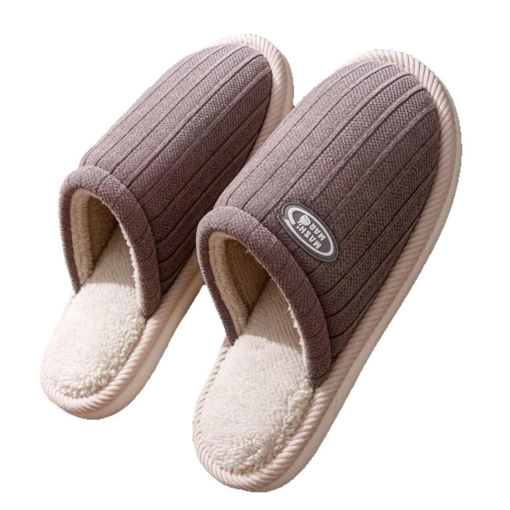 Mugino Rabbit 2025 Cotton Knitted Non-slip Plush Slippers for Men & Women - Warm Indoor Thick Sole
