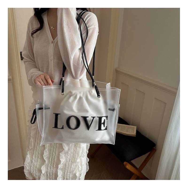 Summer Trendy Jelly Purse With Drawstring Closure For Streetwear Style