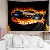 Hot Wheels logo Tapestry for Bedroom Aesthetic Classroom Tapestries Wall Hanging for Living Room Dorm Office,Ideal Creative Gift