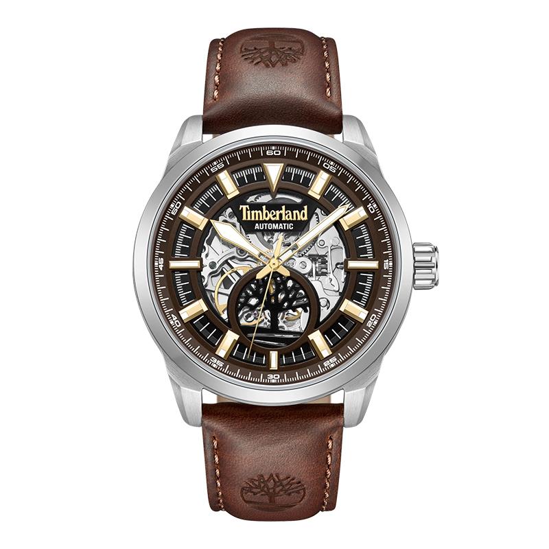 

Timberland Henniker Automatic Series Watch Automatic Mechanical Movement Leather Strap Brown Dial Men watches TDWGE0055202 Green (TDWGE0055202)