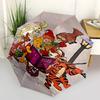 Winnie and Friends Themed Travel Umbrella-8 Ribs Automatic Opening and Closing, Portable Folding Design, Compact and Stylish Umbrella Suitab