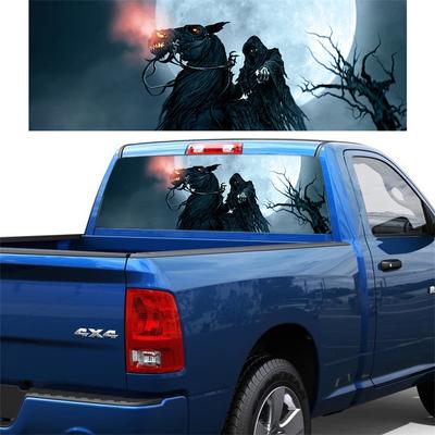65" x 22" Heckscheiben-Grim Reaper-Grafik-Tönungsaufkleber für LKW-Jeep-SUV