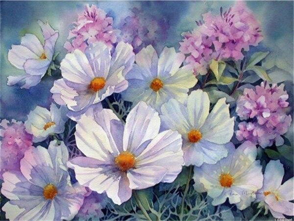 Haft diamentowy Liliowy zestaw do rękodzieła Ręcznie robiony prezent Diamentowy obraz Kwiat Pełne kwadratowe okrągłe wiertło Robótki Ręcznie robiony prezent