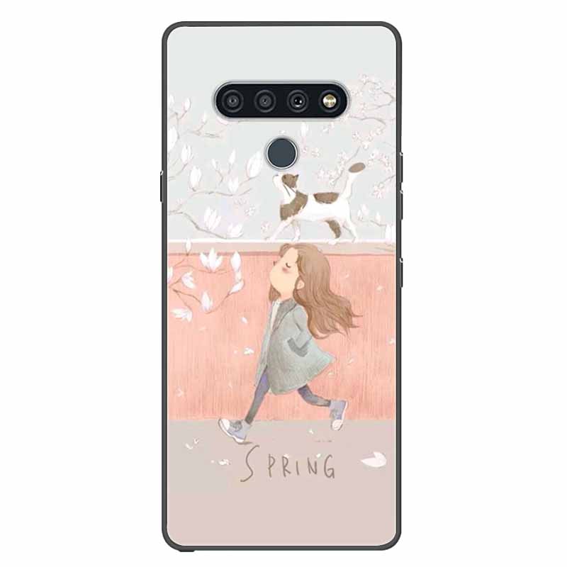 For LG K41s K51s Case Silicone Soft Fashion Animal Back Cover for LG Q70 Q60 Case Protector On for LGQ60 K 51S Cartoon Phone Bag
