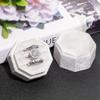 1 Pc Velvet Ring Box, 3 Slots Triple Slot Ring Box Wedding Day Ring Box For Wedding Ceremony Wedding Ring Holder Ring Box For Wedding Proposal