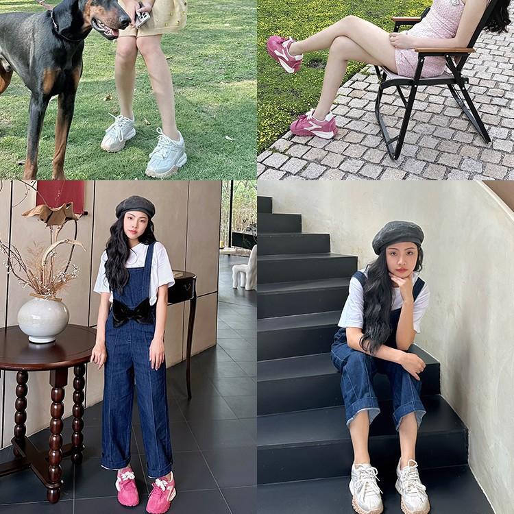 Blue Cabinet, Inner Height-increasing Moral Training Shoes for Women, Small People, Thick-soled and Versatile Forrest Gump Casual Sports Shoes, Autumn