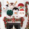 Christmas Party Decoration Cartoon Lanterns Thick Recycled Paper Materials Easy Fold Assembly For Indoor Outdoors Festival Displays