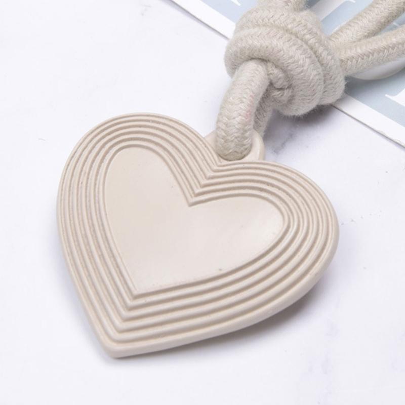 Elegant 2Pieces Braided Rope Window Curtain Tiebacks with Heart Pendant Drapery Holdbacks Ties for Home Aesthetic Decors
