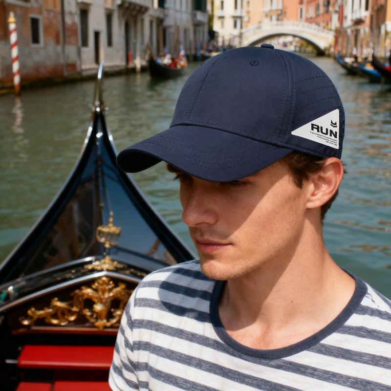 Hard-Top Baseball Cap Mesh Breathable Sunshade Cap Summer Outdoor Sports Cycling Running Cap