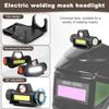 2 Pcs Welding Helmet Cover and Helmet Bib Set, Heat Resistant Welding Cap Extended Headcover with Headlight, Hood Accessories for Full Welding-Neck