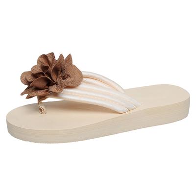 Women'S Floral Decorated Platform Flip Flops Summer Fashion Flat Memory Foam Flip Flops Women Size 9 Womens Flip Flops Slippers