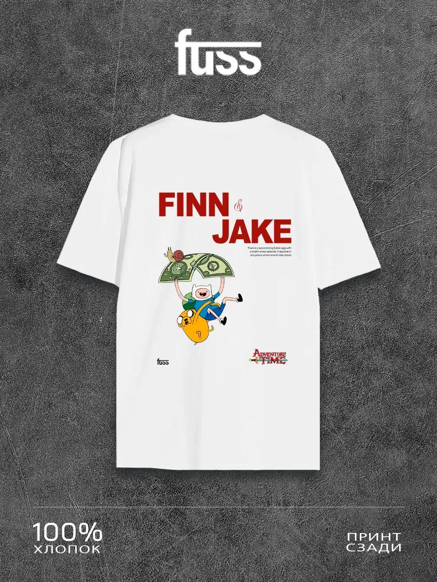 White T-shirt with Adventure time print S
