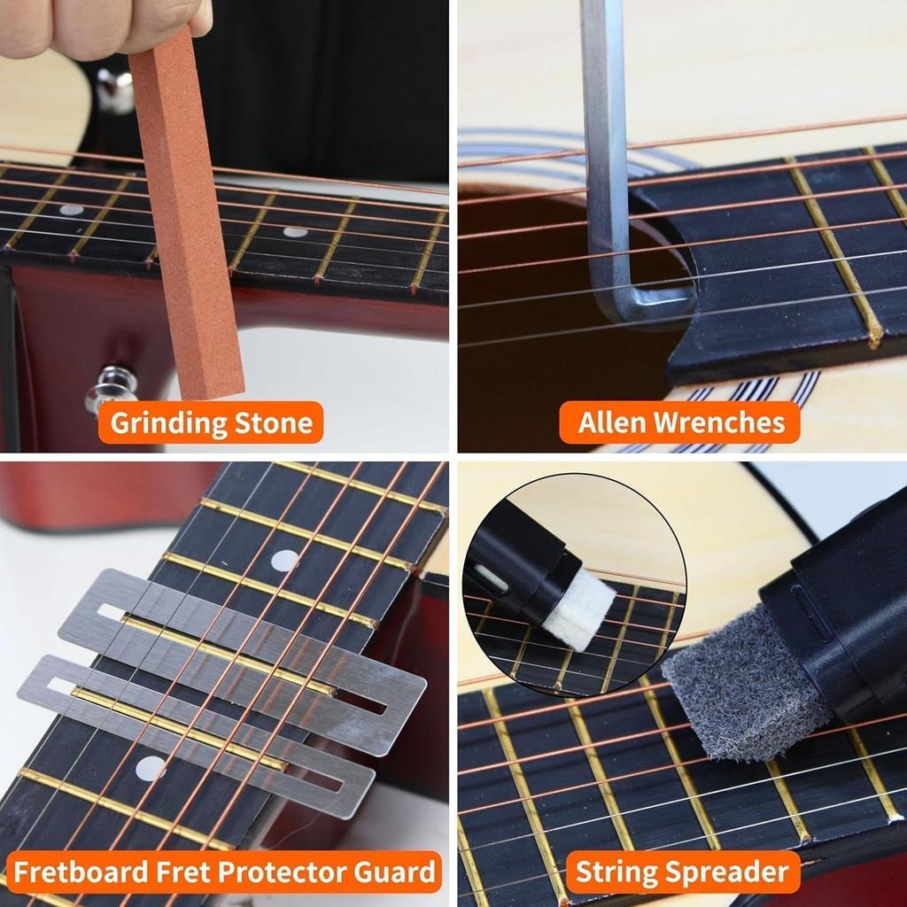 Guitar Maintenance Kit with Storage Bag 72-Piece