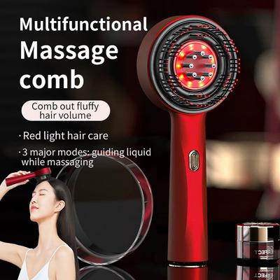 Electric Microcurrent Massage Comb Portable Hair Follicles Comb Scalp Oil Applicator Head Massager Hair Growth Anti Loss Care