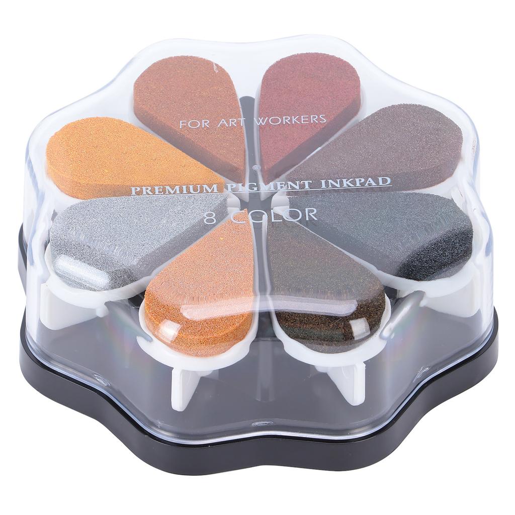 Ink Pad DIY Color HandMade Stamp NonToxic Washable for Kids Card Making Scrapbook Painting(1034