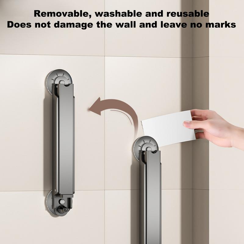 Folding Clothes Drying Rack Towel Hooks Punch-Free Coat Rack Hat Wall Hanger Adhesive Wall Hooks Storage Hanging