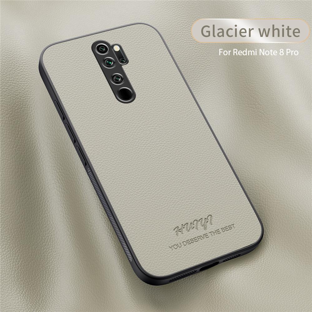 

Розкішний діловий шкіряний чохол з магнітною рамкою для Xiaomi Redmi Note 8 Pro Note8 Pro Phone Case Capa For Redmi Note 8 Pro бежевий
