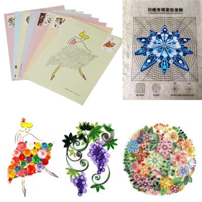 16 Pattern DIY Release Drawing Locating Paper Quilling Tool Craft Collection Set