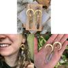 Moon And Star Quartz Earrings Alloy Fashion Jewelry For Women And Men